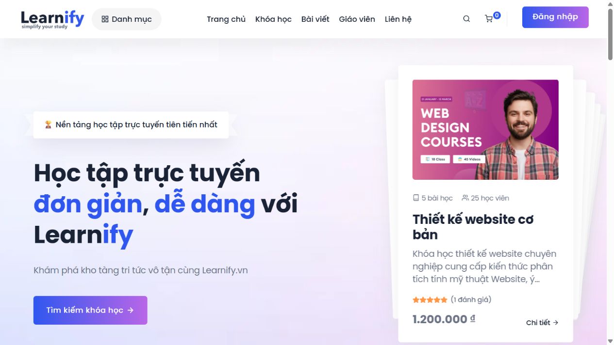 Nền tảng học tập Learnify