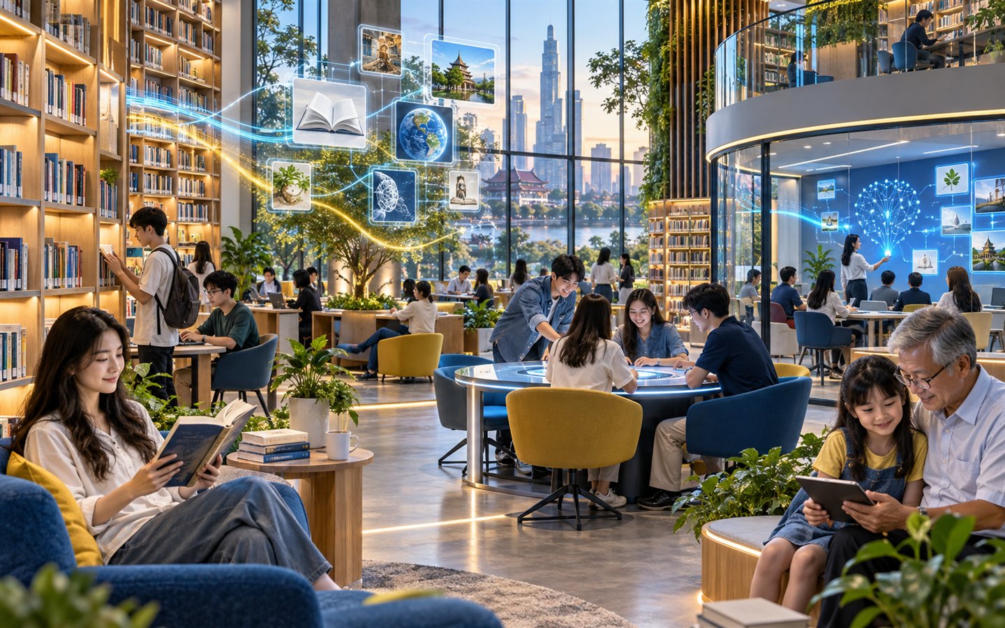 Thư viện thông minh và lớp học AI